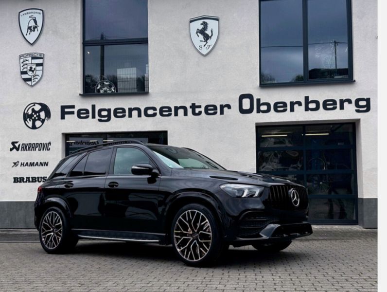 10+11x 22 Zoll Felgen schwarz Front poliert Mercedes GLE+ Coupe 63AMG F Felgencenter Oberberg