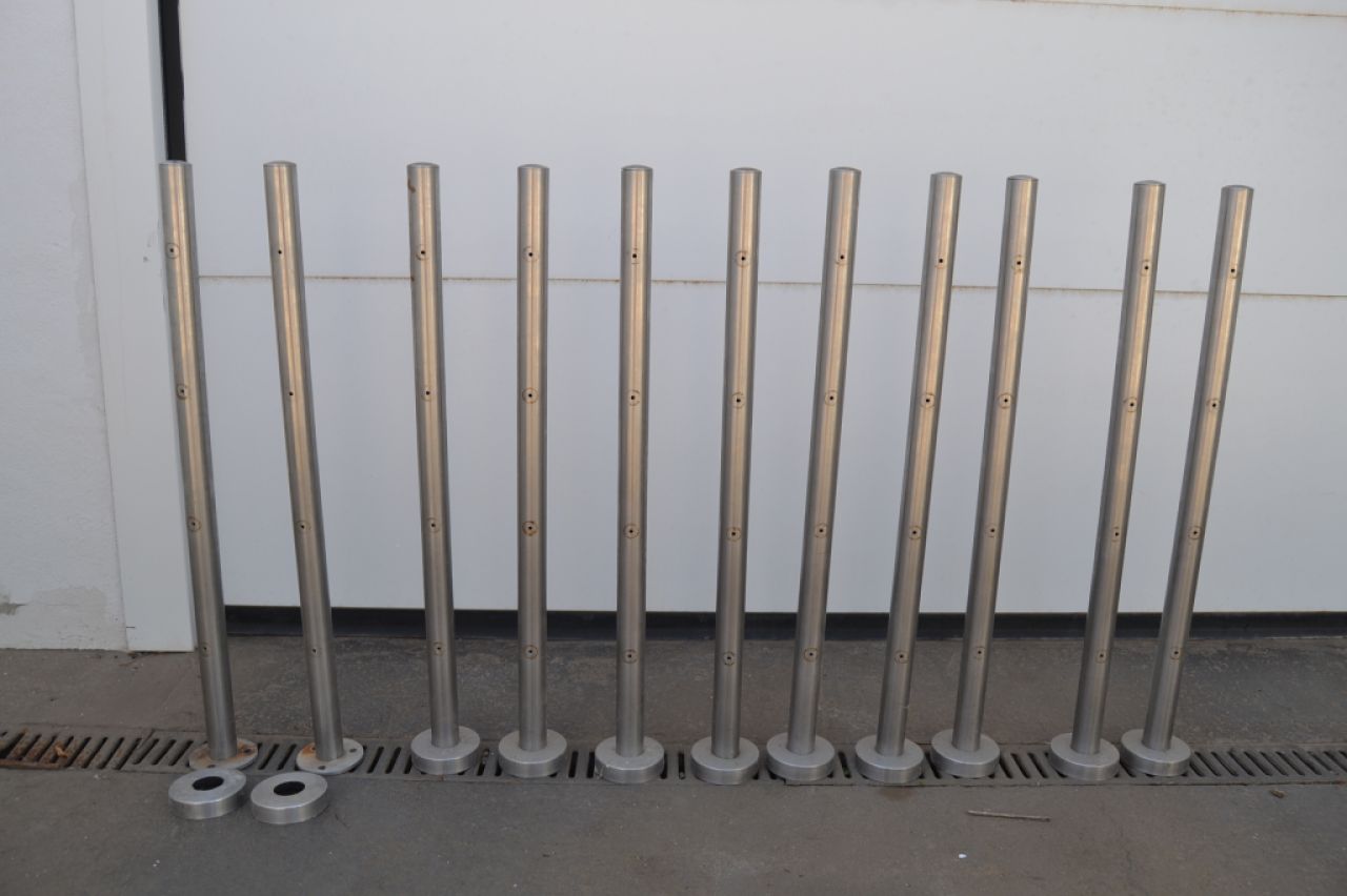 11 Stainless Steel Post Railing Railing for Floor Mounting