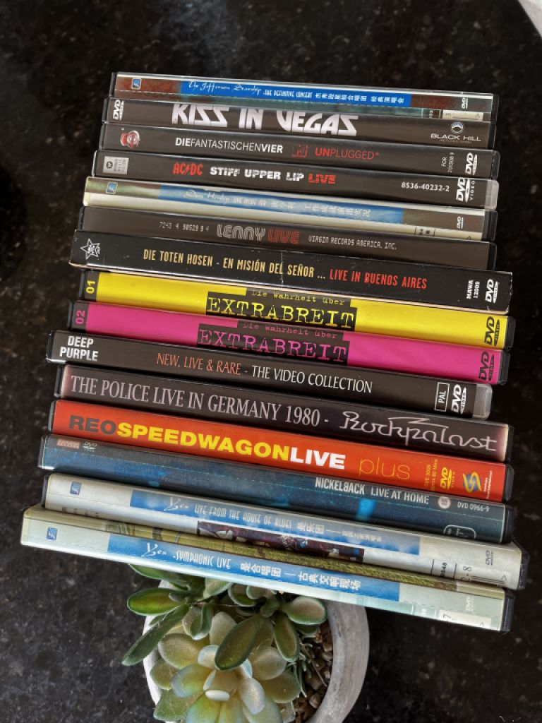 15 original music DVDs for sale
