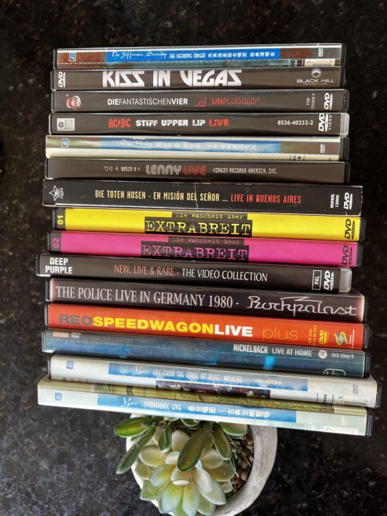 15 original music DVDs for sale