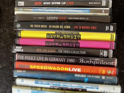 15 original music DVDs for sale