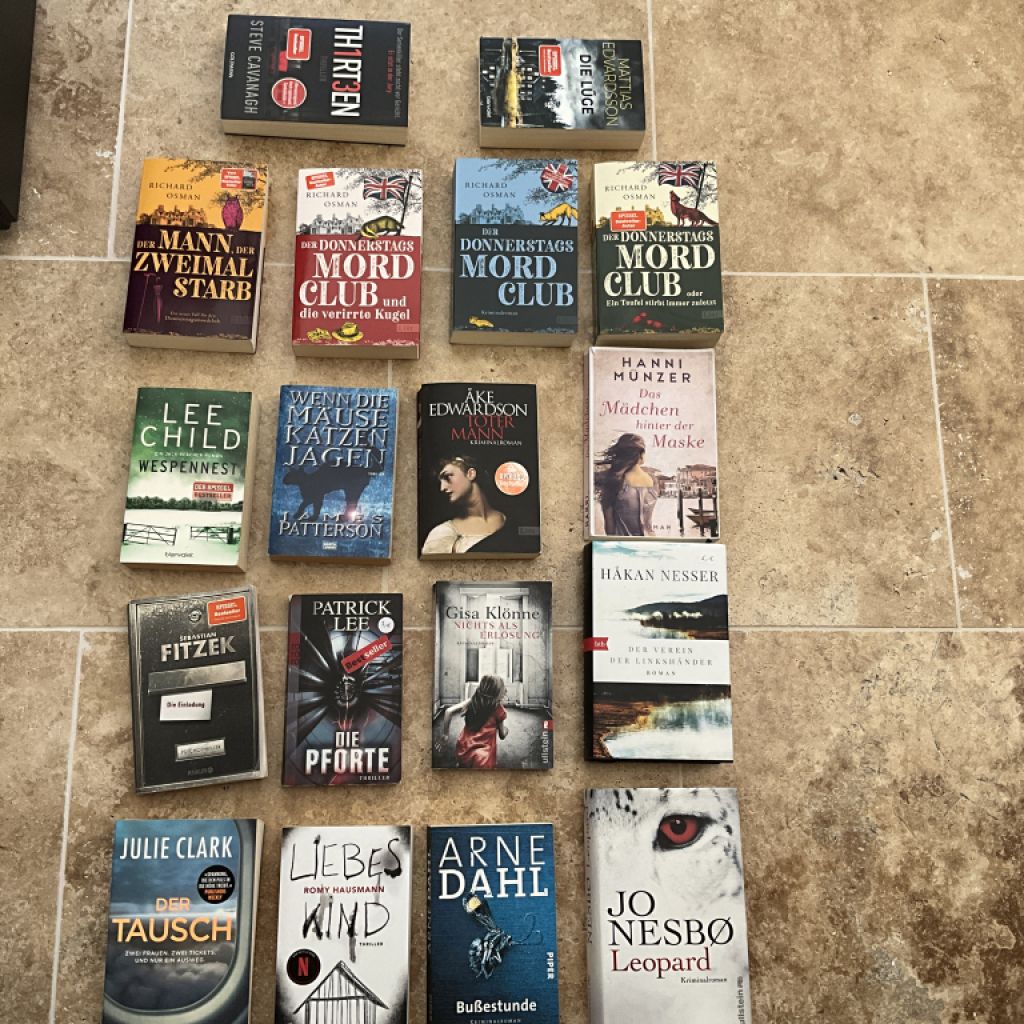 18 deutsche Krimis / Thriller zum Tausch !!!