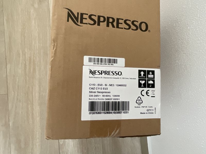 1x Nespresso PROFESSIONAL CitiZ Silver C113 Neu orginalverpackt