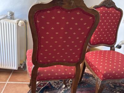 2 antike Barockstühle  aus Kirschholz