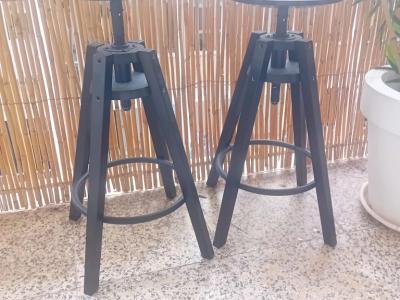 2 Barhocker Schwarz