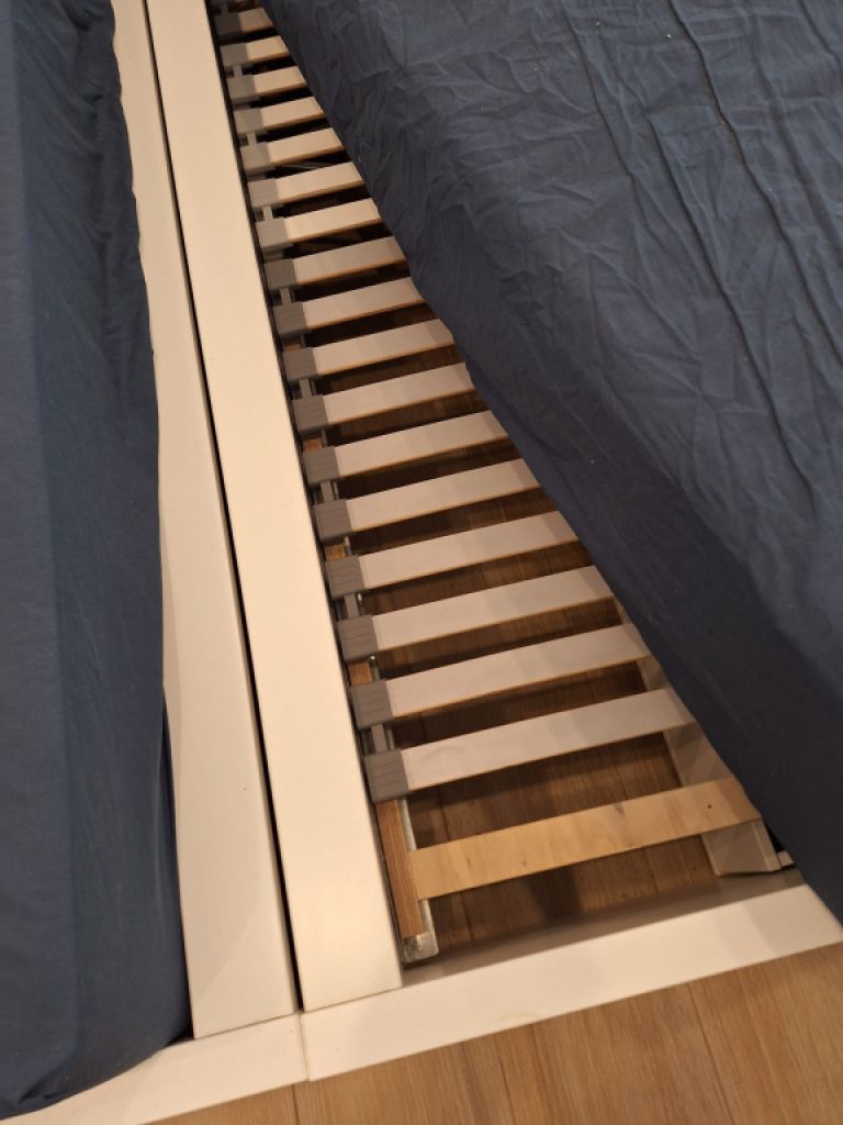 2 camas individuales 90x200 blancas