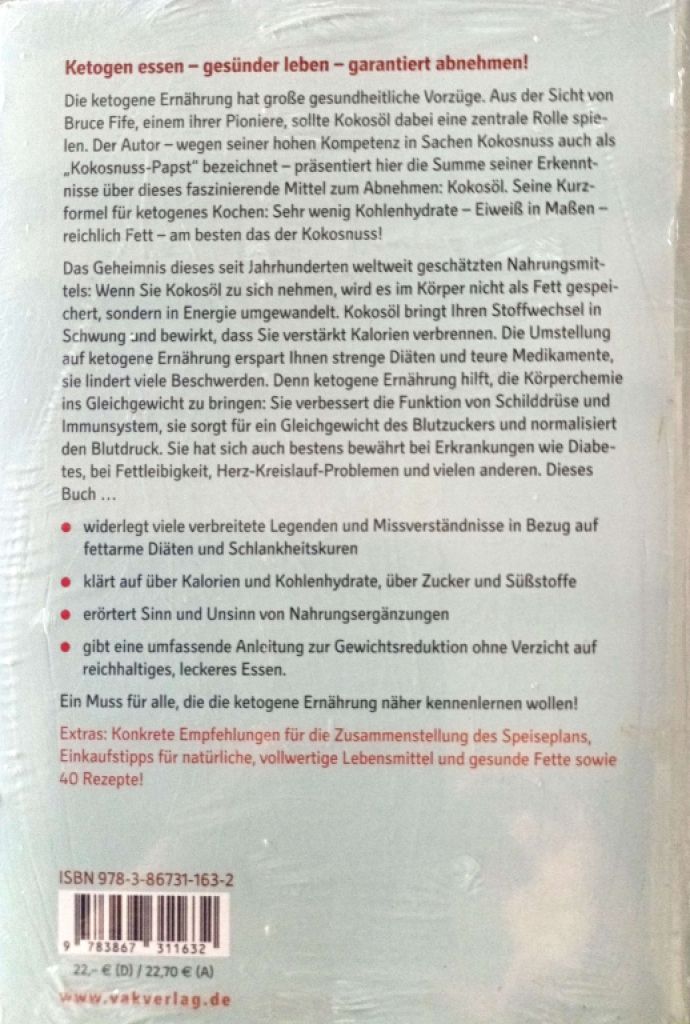 2 health books, cheap to give away: KETO Principle and Brottrunk