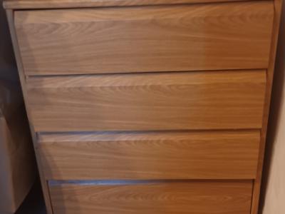2 light brown chests of drawers for sale