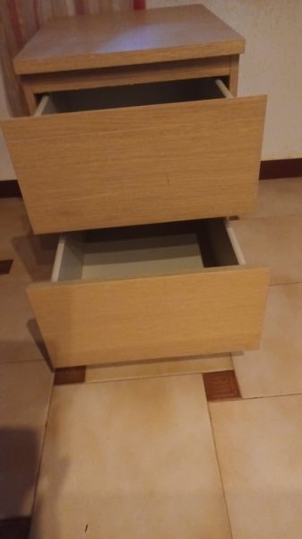 2 light brown chests of drawers for sale