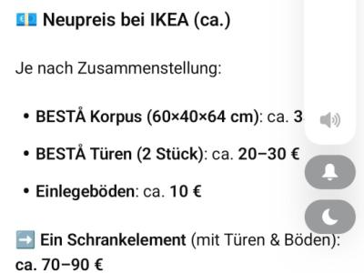 2 IKEA Kommoden/ Wandschränke Serie BESTÂ