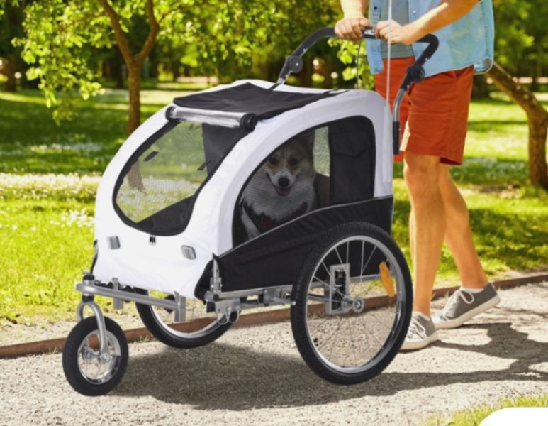 2-in-1 dog trailer / bike trailer