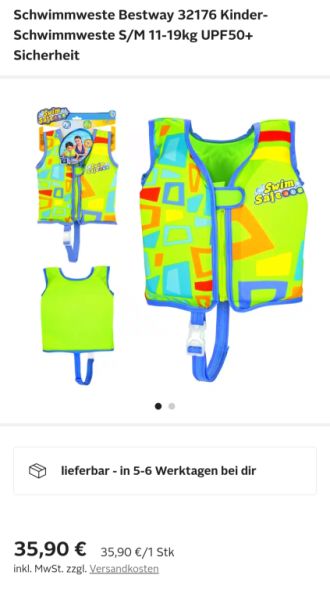 2 Kinder Schwimmwesten