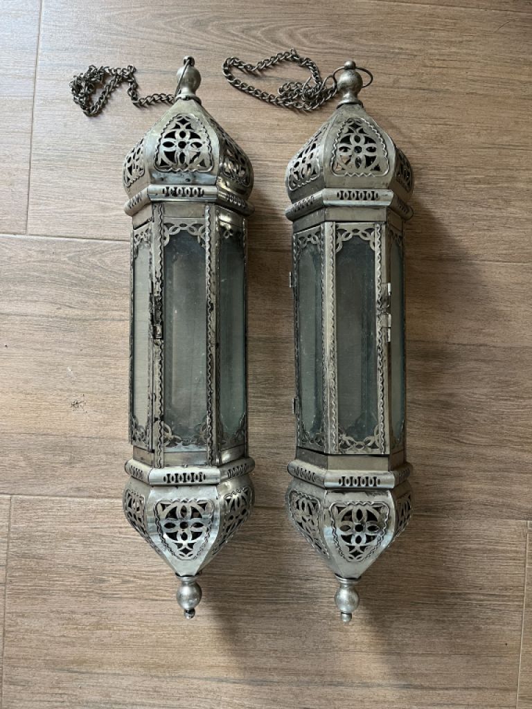 2 orientalische Hängelampen