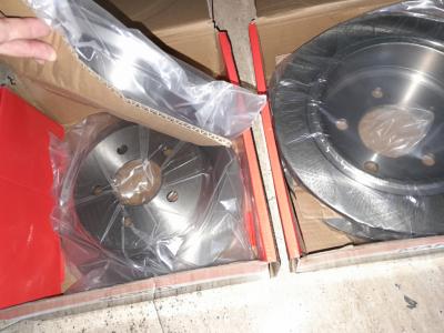 2 Pakete á  2x Bremsscheiben für die Hinterachse, MAPCO 25990 für JEEP Wrangler und Cherokee