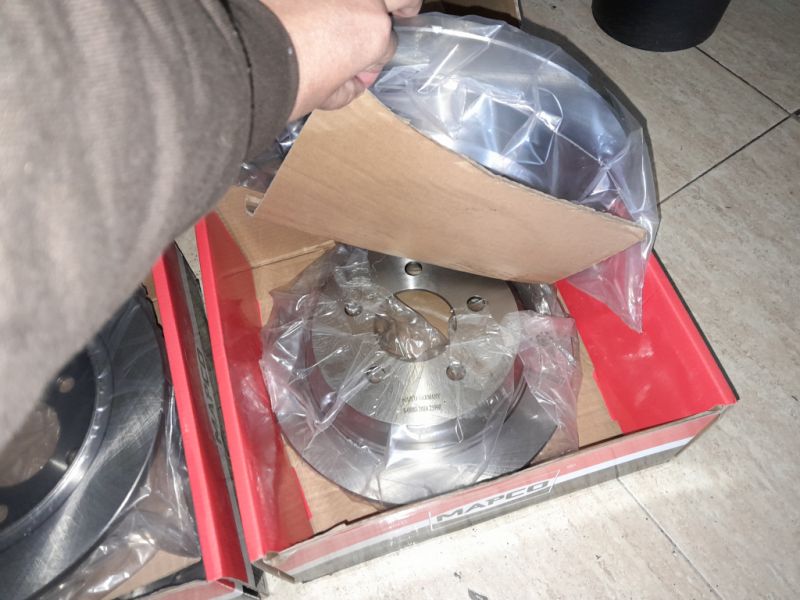 2 paquetes de 2x discos de freno para el eje trasero, MAPCO 25990 para JEEP Wrangler y Cherokee