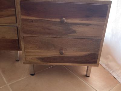 2 beautiful solid wood nightstands for sale