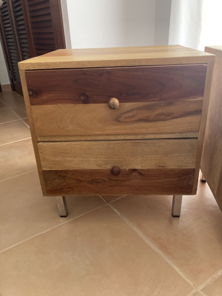 2 beautiful solid wood nightstands for sale