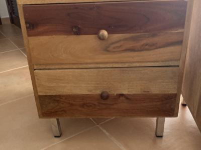 2 beautiful solid wood nightstands for sale