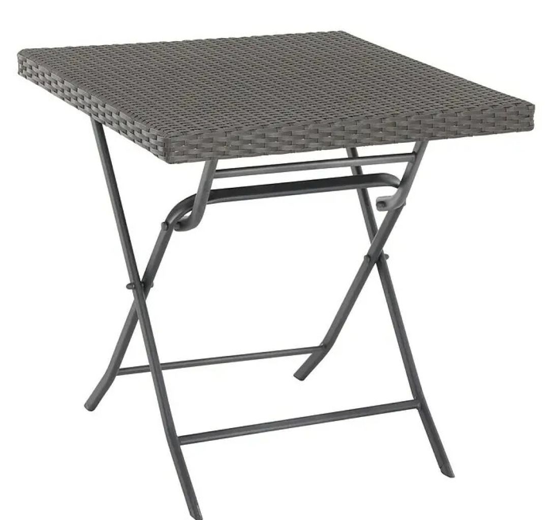 2 Stück Balkontisch Gartentisch klappbar 70 x 70 cm