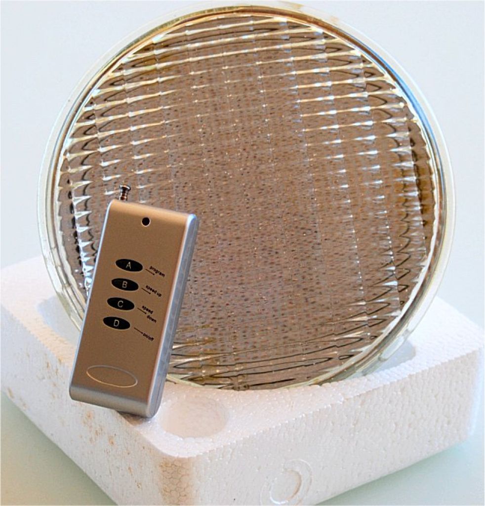 2 pieces new RGB LED pool headphones in orig. packaging, 12 V AC – 24 W