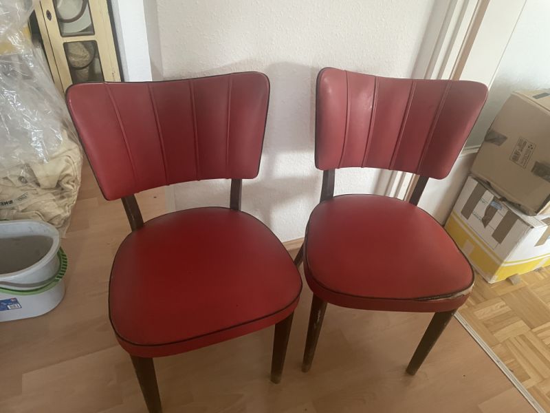 2 sillas de los años 50