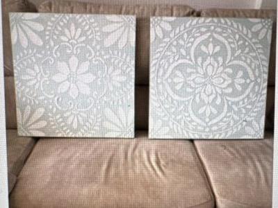 2 cuadros de pared 60x60