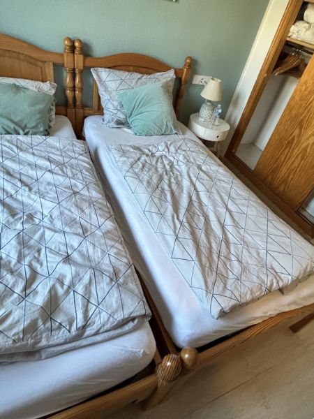 2 x 90 x 190 cm Betten Massiv Holz