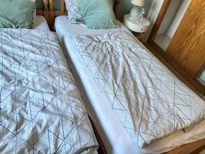 2 x 90 x 190 cm Betten Massiv Holz