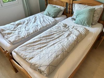 2 x 90 x 190 cm Betten Massiv Holz