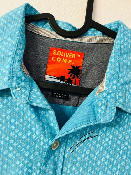 Set of 2 S. Oliver Short Sleeve Shirts, Size L – Top Condition!