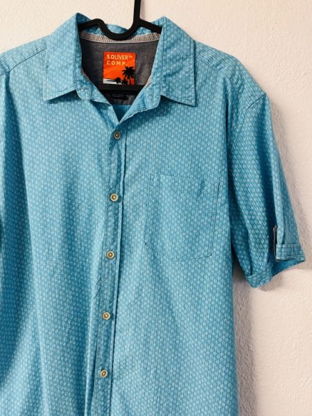 Set of 2 S. Oliver Short Sleeve Shirts, Size L – Top Condition!