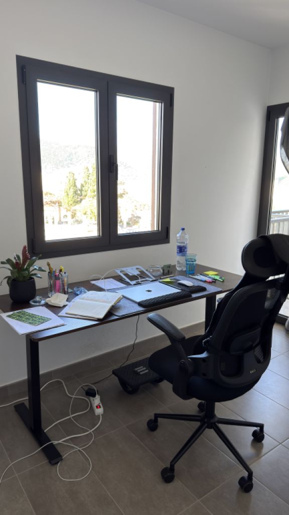 2x Standup Desk 160x70 (elektronisch) mit Office Stuhl