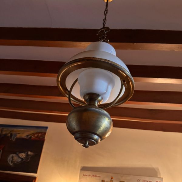 2x ceiling lamps, country-style