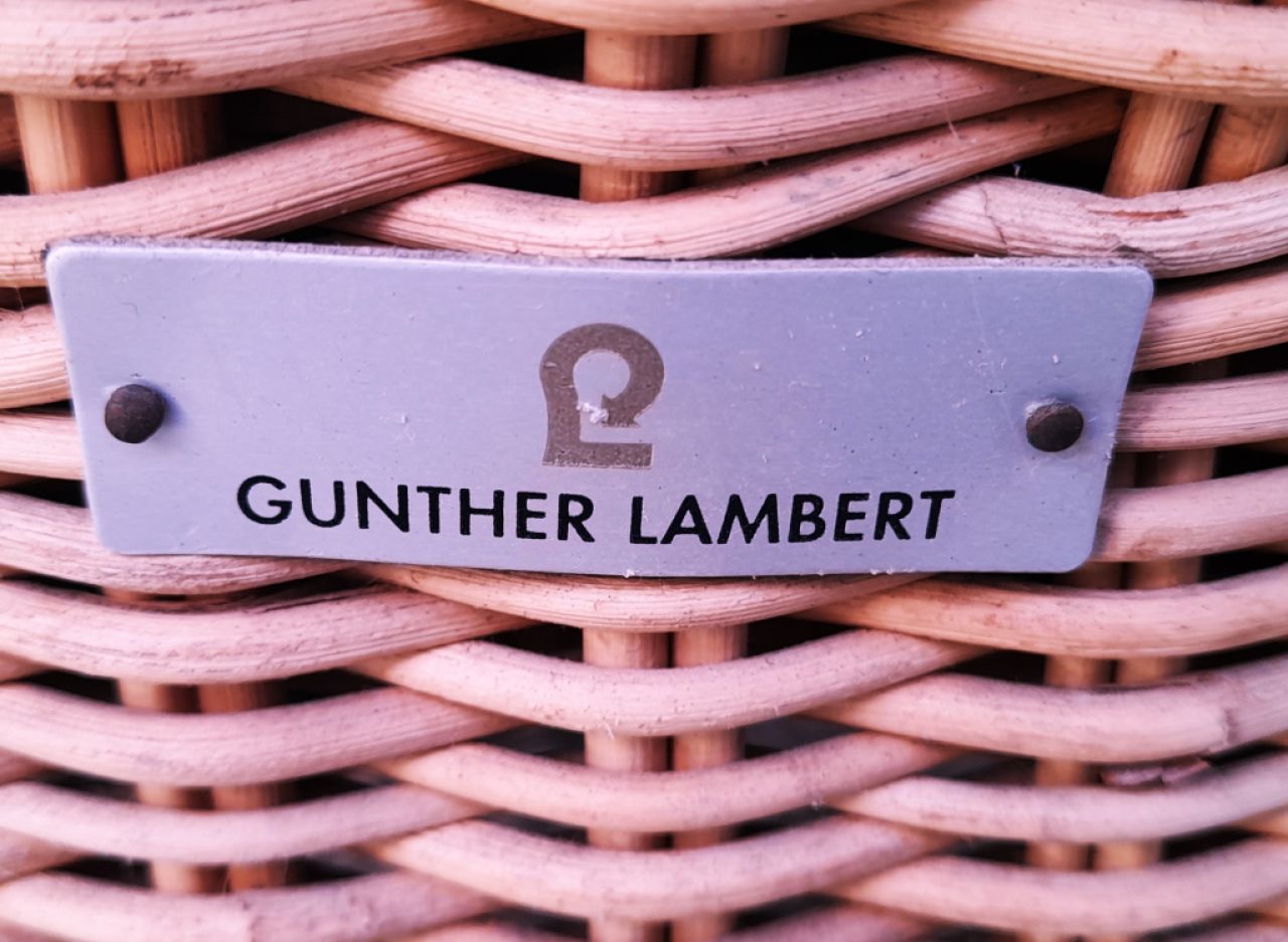 3 Gunter Lambert natural wicker chairs