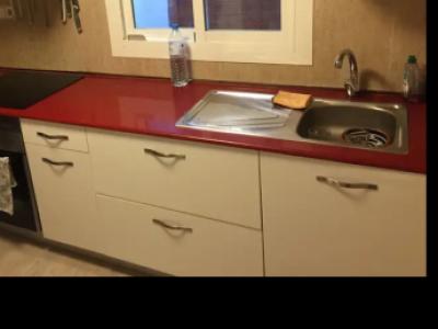 3 muebles bajos de cocina más fregadero y grifo de acero inoxidable en venta