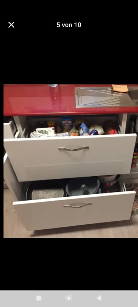 3 muebles bajos de cocina más fregadero y grifo de acero inoxidable en venta