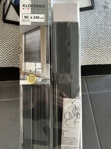 4 Anthracite Aluminum Roller Blinds, New