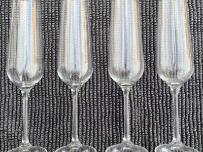 4 Champagnergläser