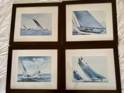 4 gerahmte Kunstdrucke, Eichholtz Rosenfeld Collection, Bilder, Prints