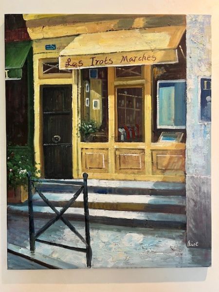 4 original French paintings by "Liot"
