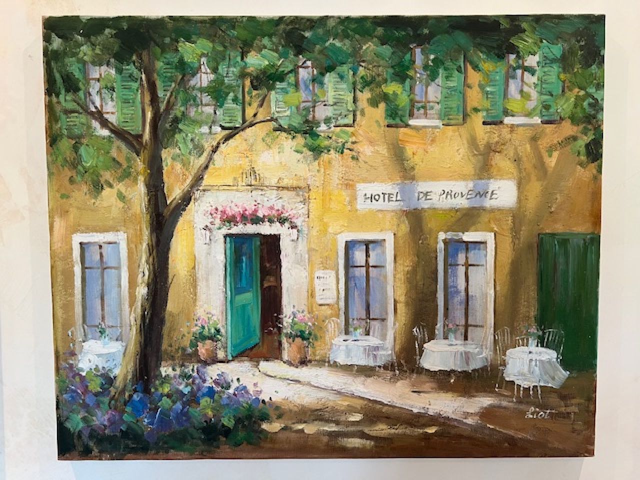 4 original French paintings by "Liot"