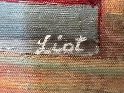 4 original French paintings by "Liot"
