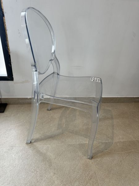 4 transparent chairs for sale