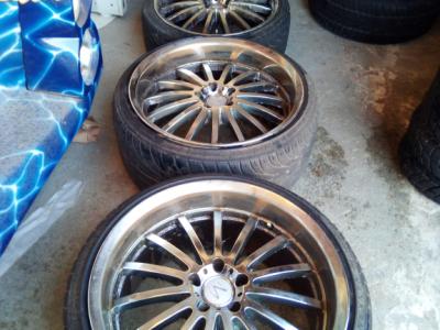 4  vercromte Aluminium Flegen Crossfire Mansorey Kompletträder