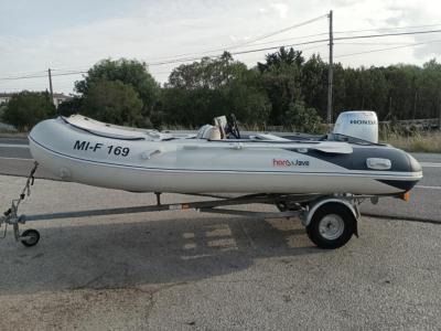 4m Inflatable Boat Rib Outboard Honda 30hp incl. Trailer