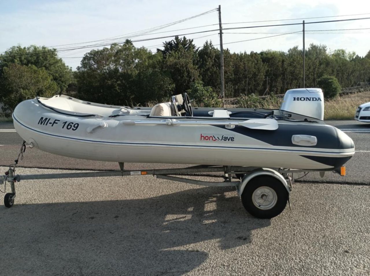 4m Inflatable Boat Rib Outboard Honda 30hp incl. Trailer