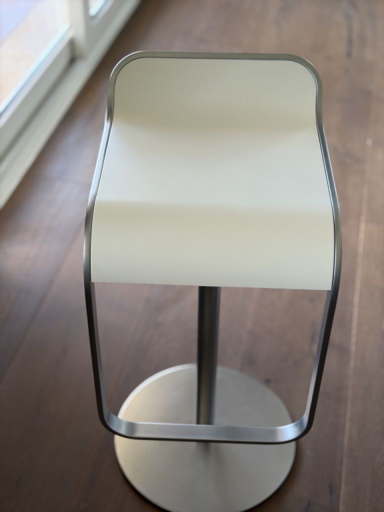 6 taburetes de bar (blanco/Alu)