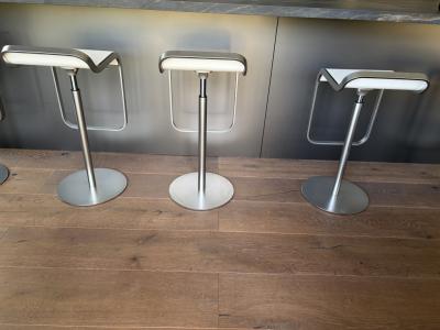 6 taburetes de bar (blanco/Alu)