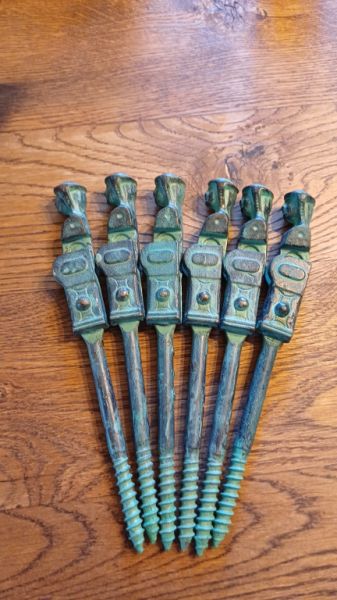 6 Klappladenrückhalter schwere Ausführung