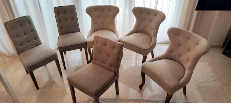 6 Riviera Maison chairs dining table dining room chairs Riviera Maison